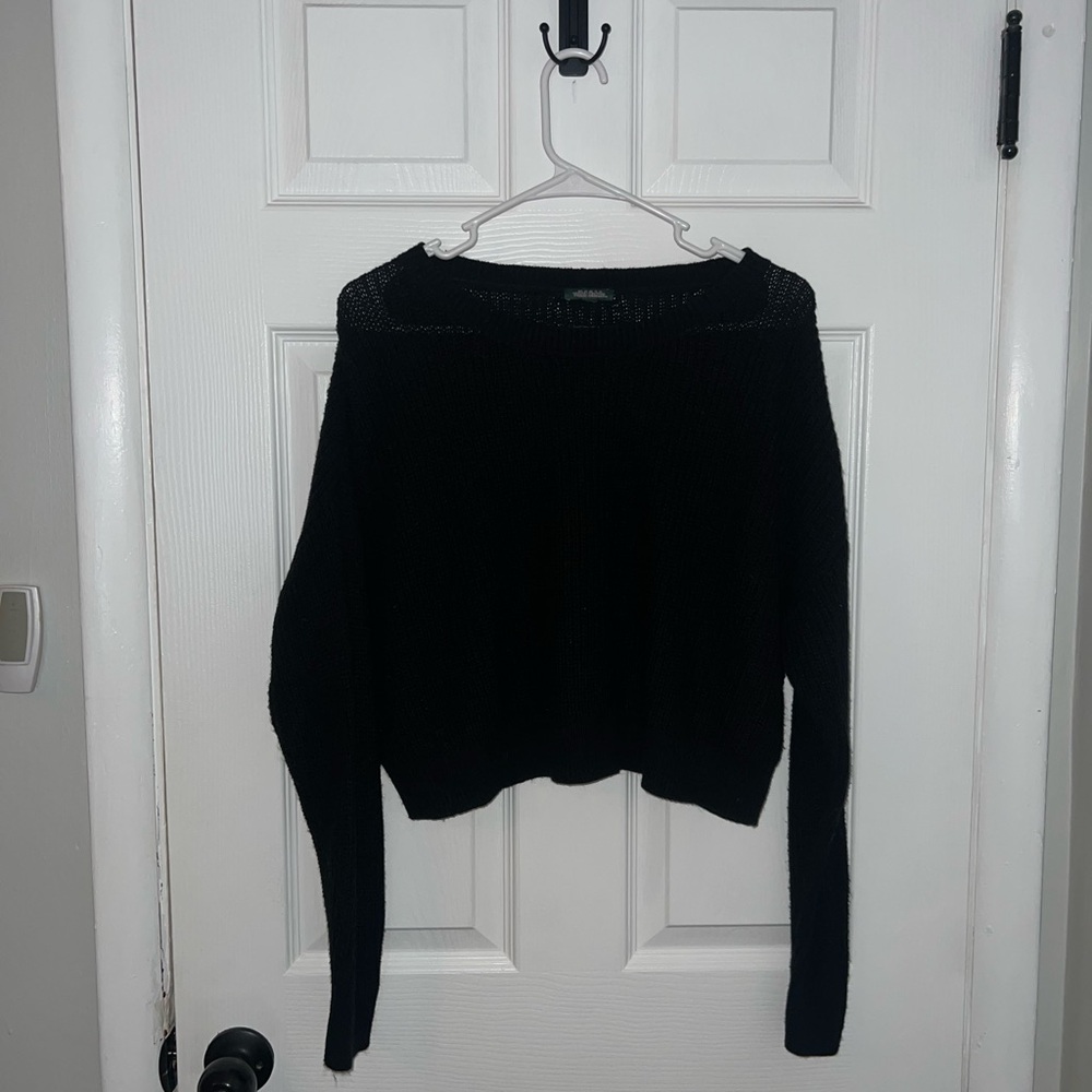 Wild Fable Black Crew Neck Sweater